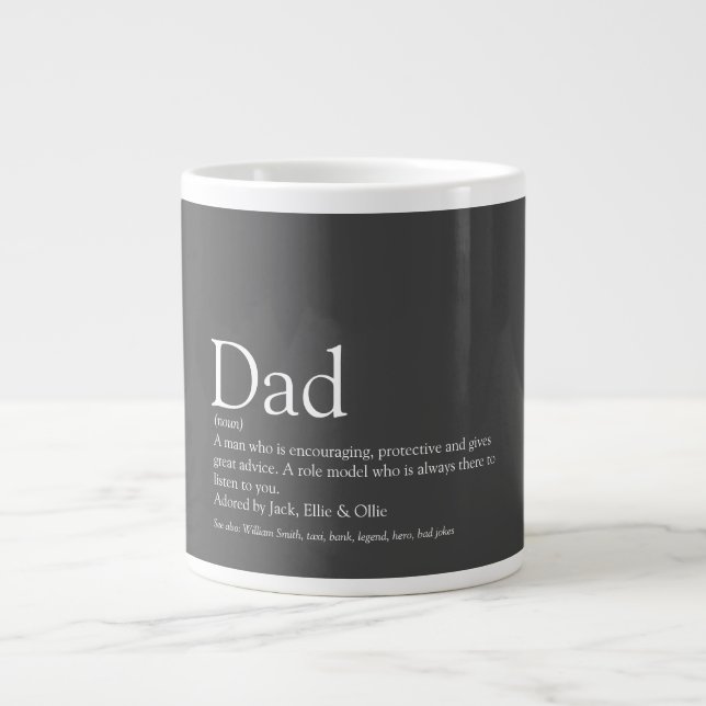 Grande Tasse Cool moderne papa papa papa papa père Définition (Devant)