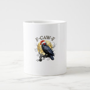 Grande Tasse Corbeau drôle F-Caw-F Oiseau gothique Chapeau de N
