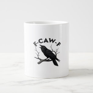 Grande Tasse Corbeau gothique humour F-Caw-F essentiel créatif