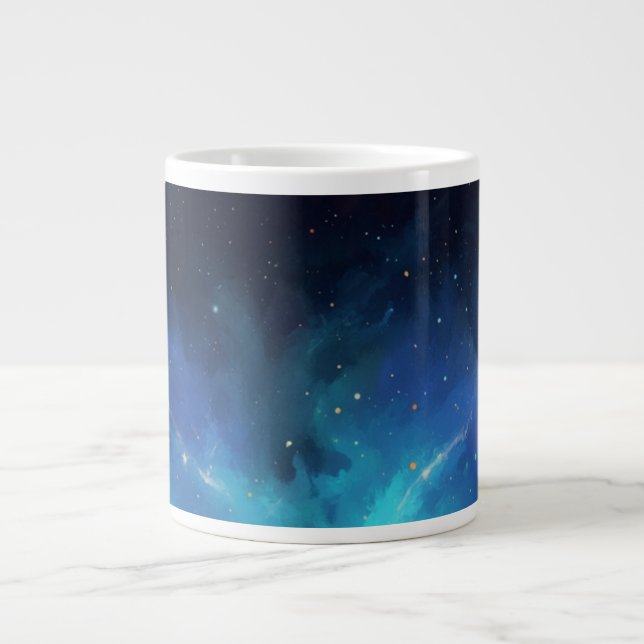 Grande Tasse Cosmic Nebula Abstract Galaxy Space Art (Devant)