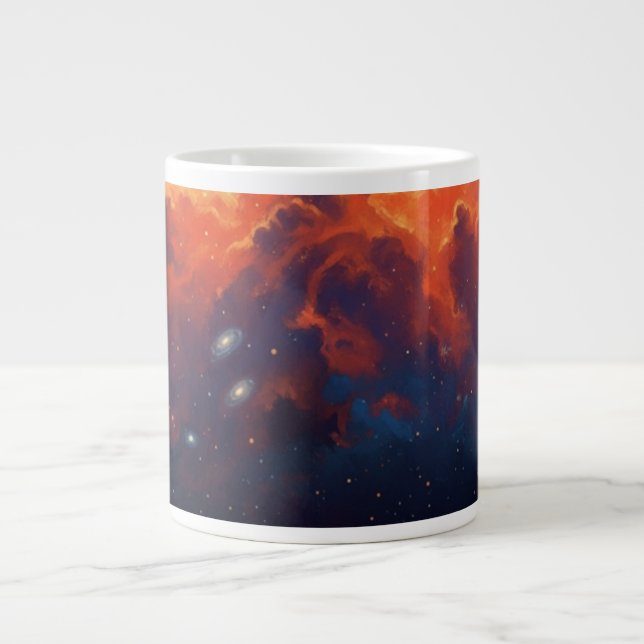 Grande Tasse Cosmic Nebula Abstract Galaxy Space Art (Devant)