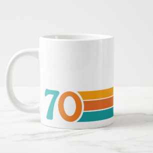 Grande Tasse Coucher de soleil rétro 70