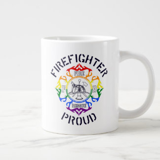 Grande Tasse Couleur LGBTQ Pompier Maltais Conception de Croix