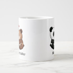 Grande Tasse Couple animal mignon