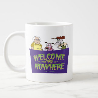 Grande Tasse Courage du chien lâché | Bienvenue nulle part