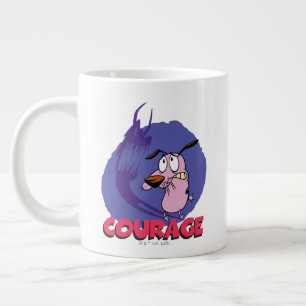 Grande Tasse Courage du chien lâché   Graphique instantané