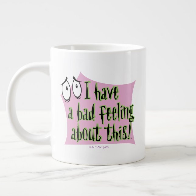 Grande Tasse Courage du chien lâché | J'ai un mauvais sentiment (Gauche)