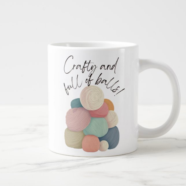 Grande Tasse Crafty et plein de balles | Bouchon de spécialité (Droite)