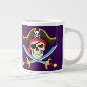 Grande Tasse Crâne et sabres