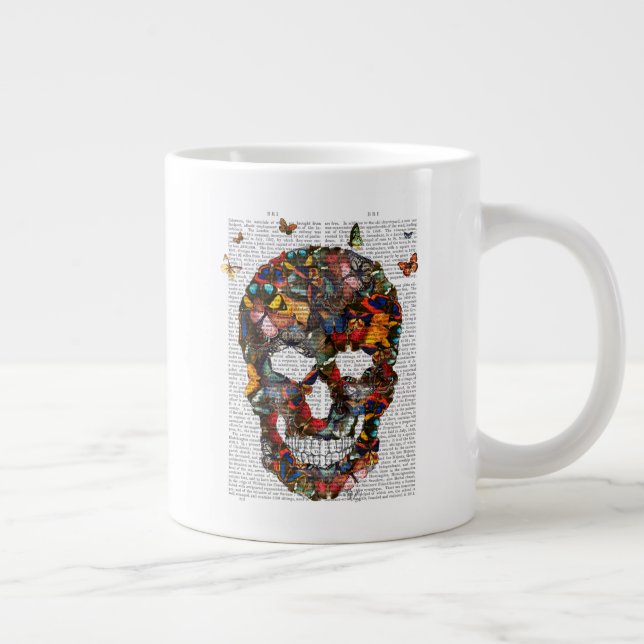 Grande Tasse Crâne papillon (Droite)