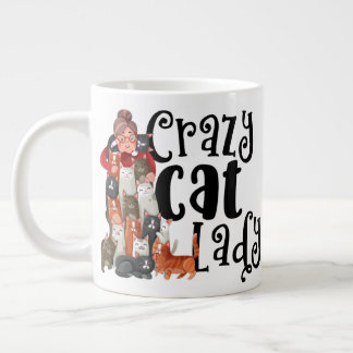 Grande Tasse Crazy Cat Lady Pour cet Amoureux des chats dans ta