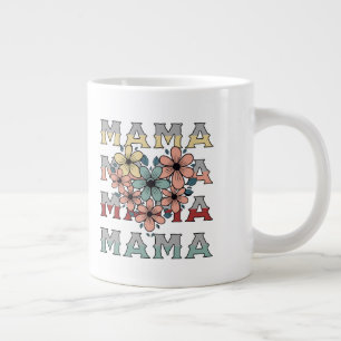 Grande Tasse Création de maman florale vintage
