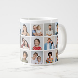 Grande Tasse Créez votre propre collage de 21 photos