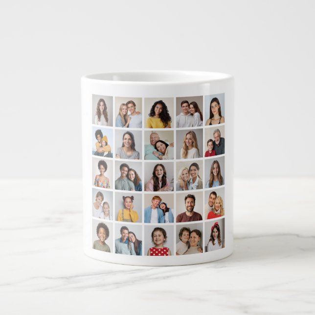 Grande Tasse Créez votre propre collection de photos 25 (Devant)