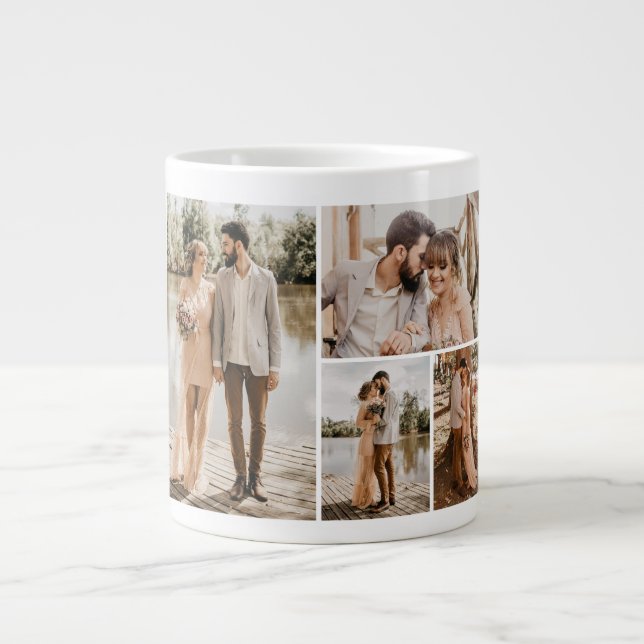 Grande Tasse Créez votre propre collection de photos 4 (Devant)