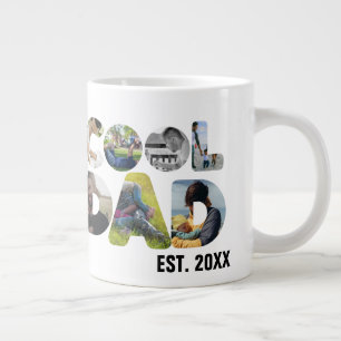 Grande Tasse Créez votre propre cool papa 7 lettre photo pour l