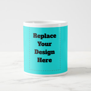 Grande Tasse Créez votre propre cyan