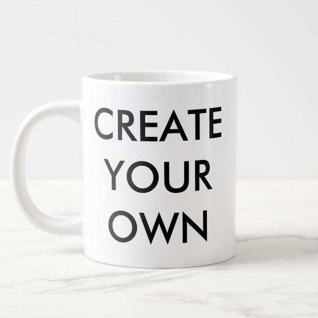 Grande Tasse Créez votre propre musique géante personnalisable (Gauche)