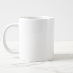 Grande Tasse Créez votre propre personnalisation blanche
