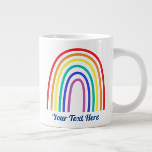 Grande Tasse Créez votre propre professeur d'arc-en-ciel modern