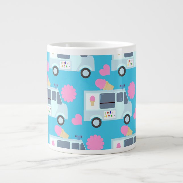 Grande Tasse Crème de glace Camion Cute Amusants Art Motif (Devant)