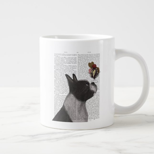 Grande Tasse Crème glacée Boston Terrier (Droite)