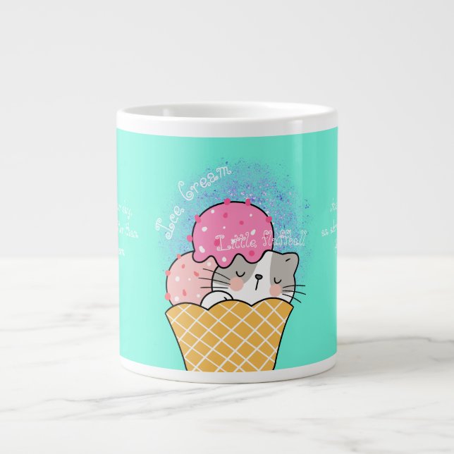 Grande Tasse Crème glacée et Little fluffball (Devant)