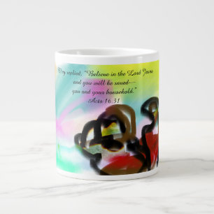 Grande Tasse Crois en Jésus
