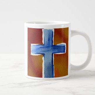 Grande Tasse Croix d'eau bleue