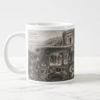 Grande Tasse Croquis de la ville souterraine de Mardin Dara