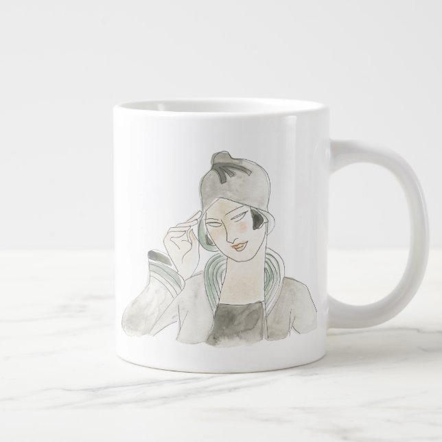 Grande Tasse Croquis de mode Flapper (Droite)
