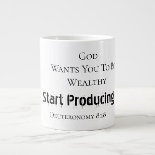 Grande Tasse Croyance moderne audacieuse "Dieu veut que vous so