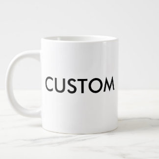 Grande Tasse Cube à café blanc 20oz Jumbo très grande personnal