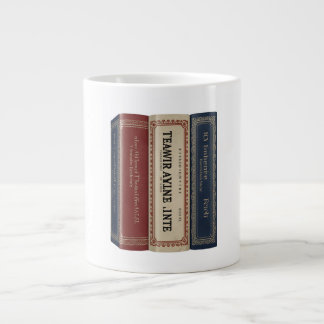 Grande Tasse Custom Book Spine Art Personalized Family 