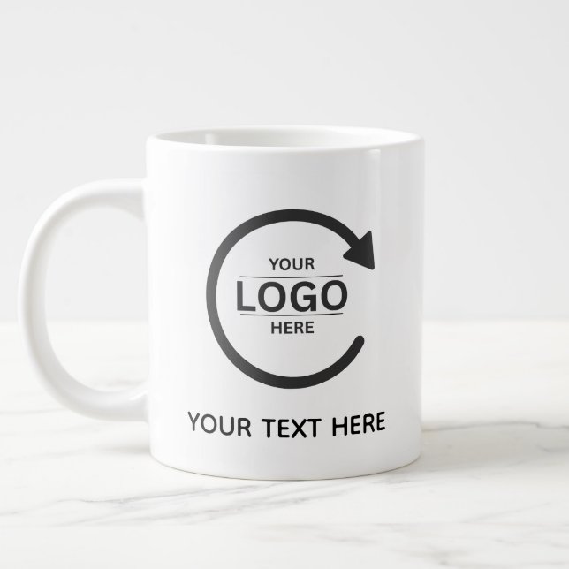 Grande Tasse Custom Business Brand Logo (Gauche)