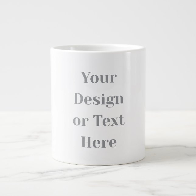Grande Tasse Customizable Your Design or Text Here Personalized (Devant)