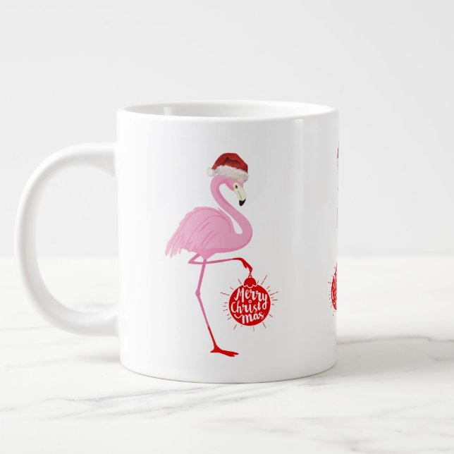 Grande Tasse Cute Christmas flamingo (Gauche)