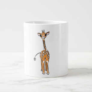 Grande Tasse Cute Giraffe drawing, safari animals