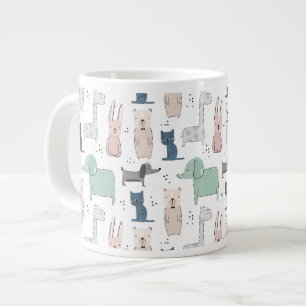 Grande Tasse Cute Pastel Baby Motif animal