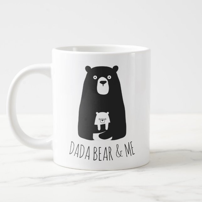 Grande Tasse DADA BEAR & ME | Papa Enfants Fils Fils Ours Dada (Gauche)