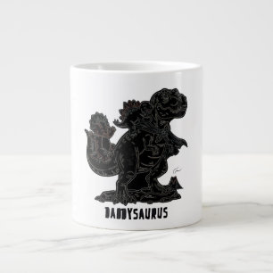 Grande Tasse Daddysaurus T-Rex Graphisme de dinosaure : Papa mi