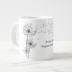 Grande Tasse Dandelion Fait Une Citation Souhaite