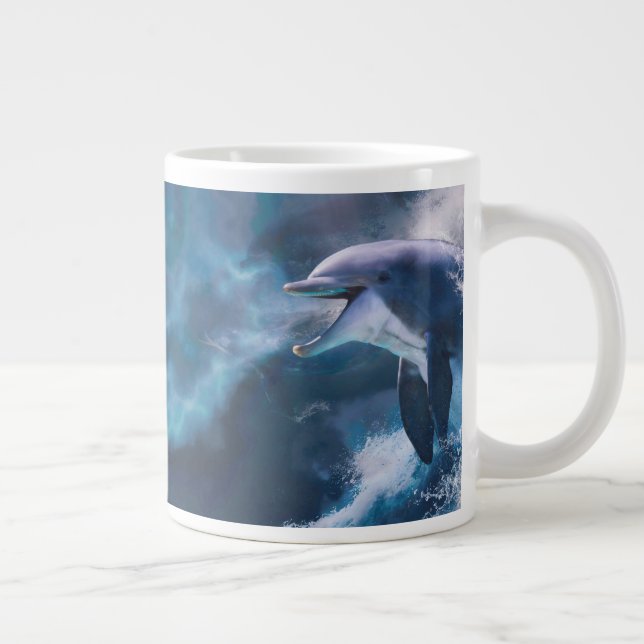 Grande Tasse Dauphins Jouant JUSTE POUR LE THRILL (Droite)