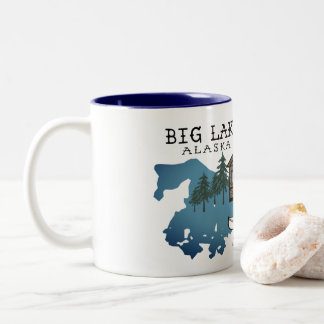 Grande tasse de cabine de l'Alaska de lac