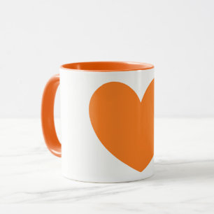 Grande tasse de café orange mignonne d'impression