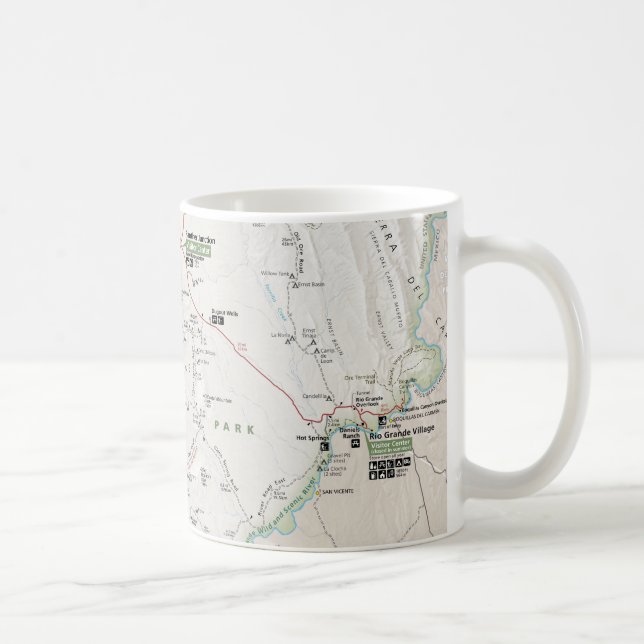 Grande tasse de carte de courbure (le Texas) (Droite)