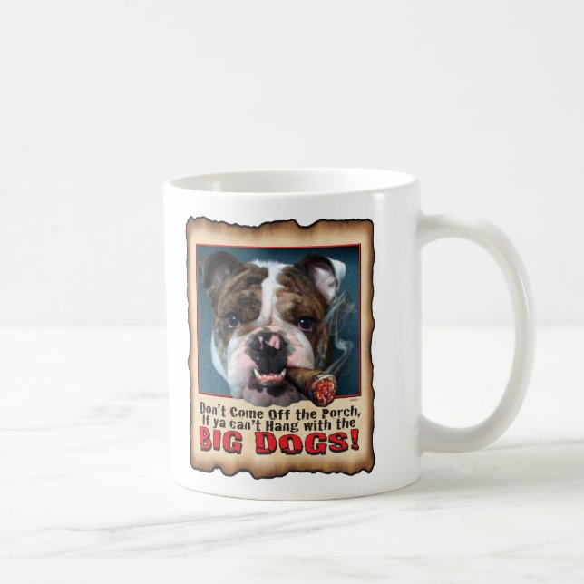 GRANDE TASSE DE CHIEN DE BULL DE CHIEN (Droite)