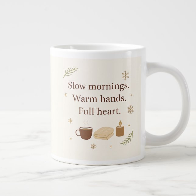 Grande Tasse December Mornings | Slow Mornings. Warm Hands.  (Droite)