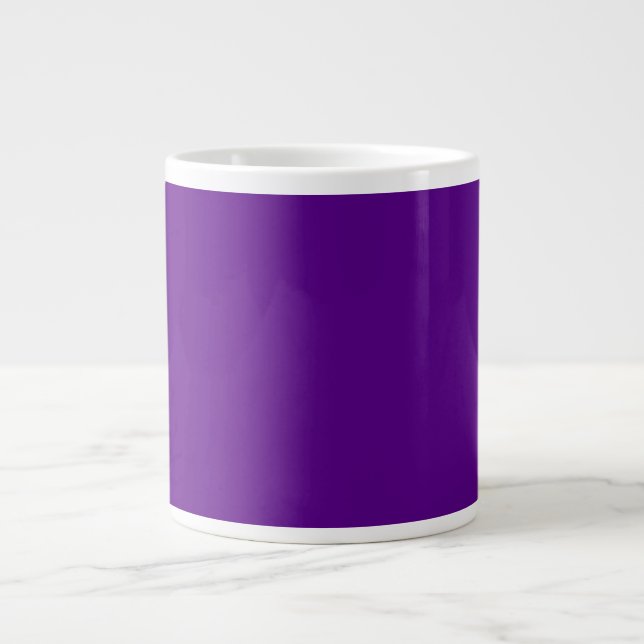 Grande Tasse Décor couleur Accent violet personnalisable (Devant)