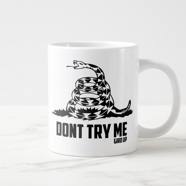 Grande Tasse Défense de la fille | Ne pas m'essayer (Droite)